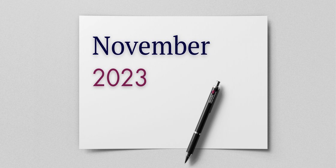 Letter from the PMs – November 2023