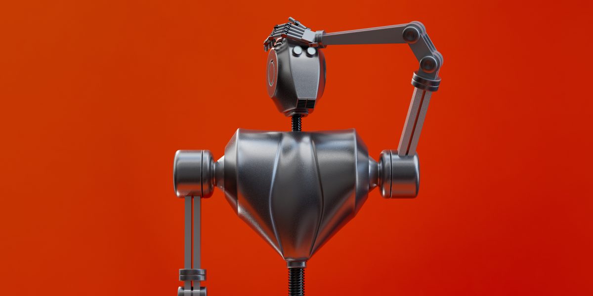 Oops! The AI robot's duh moment slapping its hand on its head, realizing a forgotten detail. oh no, how did I forget that?