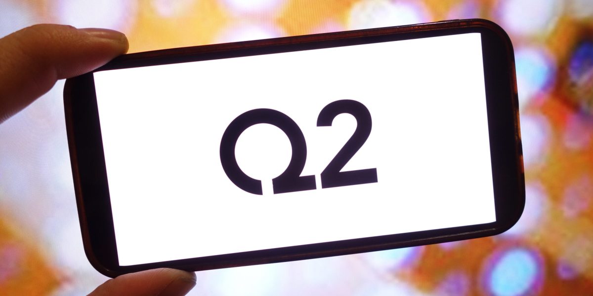 Konskie, Poland - March 07, 2025: Q2 Holdings Inc company logo displayed on mobile phone